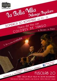 La Bella Villa &ndash; Milonga Popolare - 30  novembre  2014