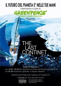 Proiezione THE LAST CONTINENT  di Jean Lemire 