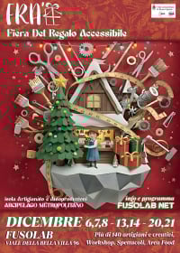 FRA - Fiera Regalo Accessibile - Mercatino di Natale a Roma sotto sotto i 50 euro - 6-7-8 &amp;13-14 &amp; 20-21 dicembre 2025